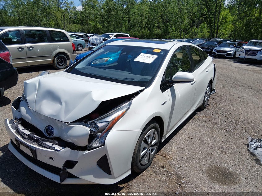 2017 Toyota Prius VIN JTDKARFU1H3032499 IAAI salvage auction — FRONT & REAR, Salvage (Ohio), sold $3,450 on 2026-07-17 (photo 2)