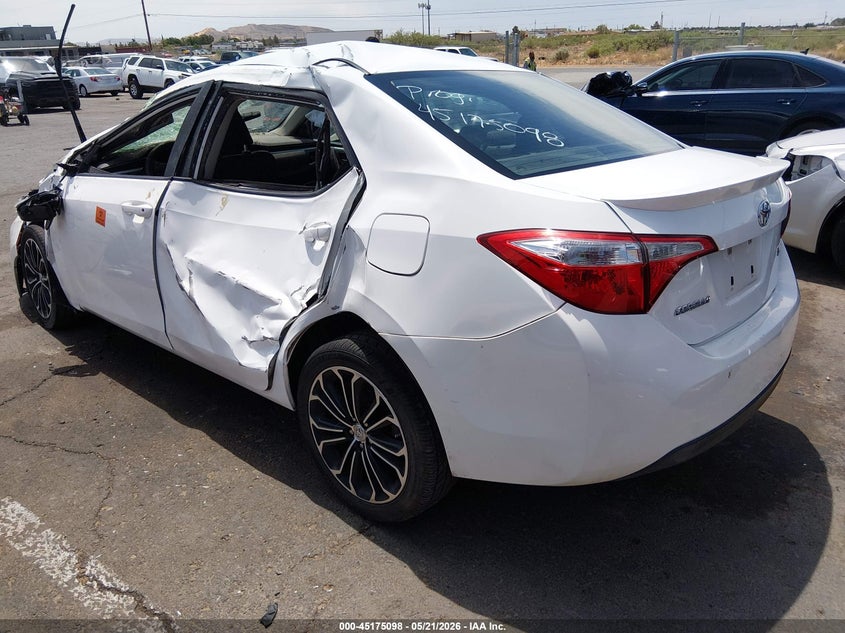 2014 Toyota Corolla VIN 5YFBURHE8EP070358 IAAI salvage auction — ROLLOVER, Salvage (New Mexico), sold $750 on 2026-07-15 (photo 3)