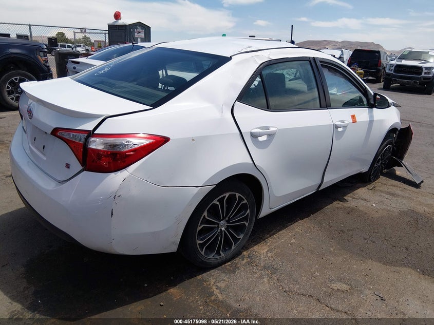 2014 Toyota Corolla VIN 5YFBURHE8EP070358 IAAI salvage auction — ROLLOVER, Salvage (New Mexico), sold $750 on 2026-07-15 (photo 4)