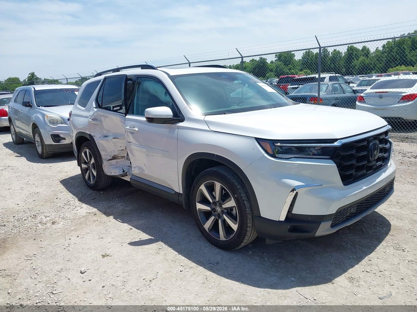 2025 Honda Pilot VIN 5FNYG2H74SB008988 IAAI salvage auction — SIDE, Salvage Title, sold $16,550 on 2026-07-29 (photo 1)