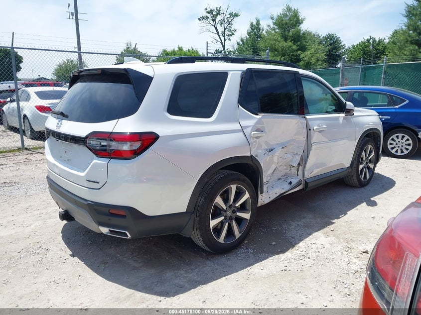 2025 Honda Pilot VIN 5FNYG2H74SB008988 IAAI salvage auction — SIDE, Salvage Title, sold $16,550 on 2026-07-29 (photo 4)
