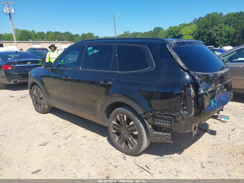 2023 Kia Telluride VIN 5XYP54GC4PG333510 IAAI salvage auction — REAR END, Salvage (North Carolina), sold $9,950 on 2026-07-27 (photo 3)