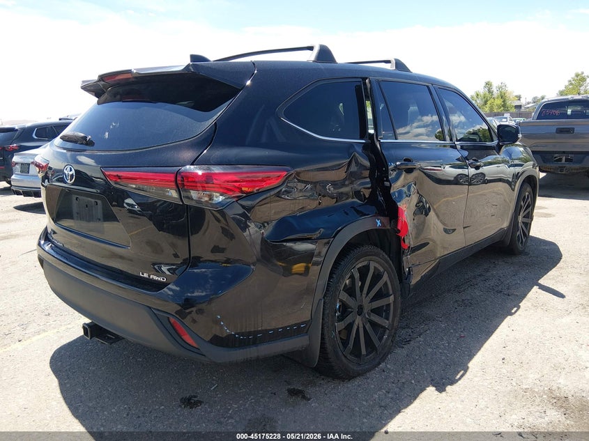 2020 Toyota Highlander VIN 5TDBZRBH8LS021086 IAAI salvage auction — LEFT & RIGHT, Salvage (Colorado), sold $7,800 on 2026-07-28 (photo 4)