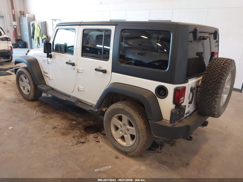 2018 Jeep Wrangler / VIN 1C4BJWDG5JL889863 IAAI salvage auction — FRONT END, Salvage Title, sold $1,050 on 2026-08-13 (photo 3)