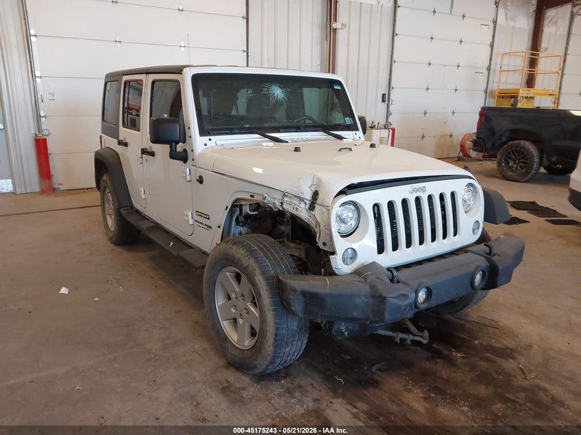 2018 Jeep Wrangler / VIN 1C4BJWDG5JL889863 IAAI salvage auction — FRONT END, Salvage Title, sold $1,050 on 2026-08-13 (photo 6)