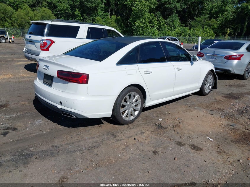 2016 Audi A6 VIN WAUGFAFC2GN180225 IAAI salvage auction — RIGHT FRONT, Salvage Title, sold $4,700 on 2026-07-08 (photo 4)