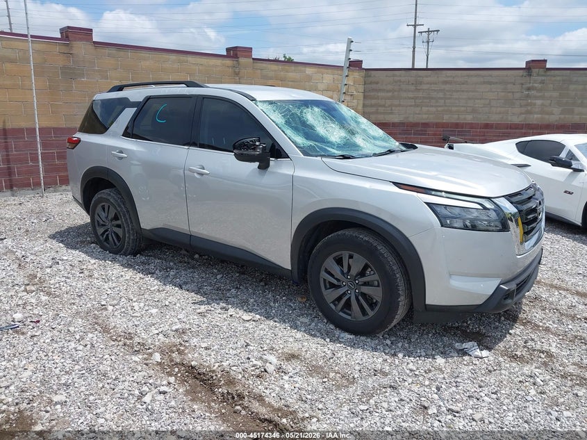 2023 Nissan Pathfinder VIN 5N1DR3BC2PC250618 IAAI salvage auction — HAIL, Clear (Missouri), sold $8,100 on 2026-07-27 (photo 1)