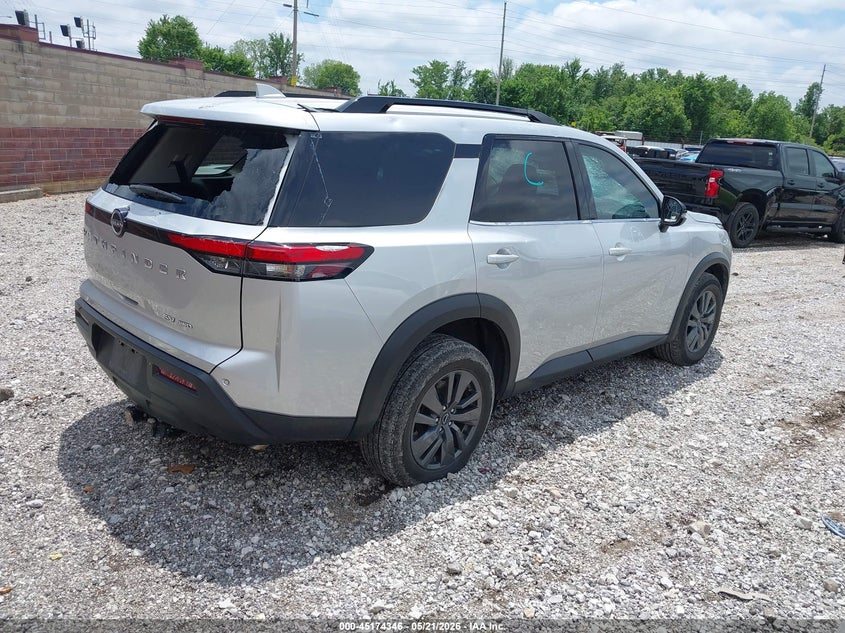 2023 Nissan Pathfinder VIN 5N1DR3BC2PC250618 IAAI salvage auction — HAIL, Clear (Missouri), sold $8,100 on 2026-07-27 (photo 4)