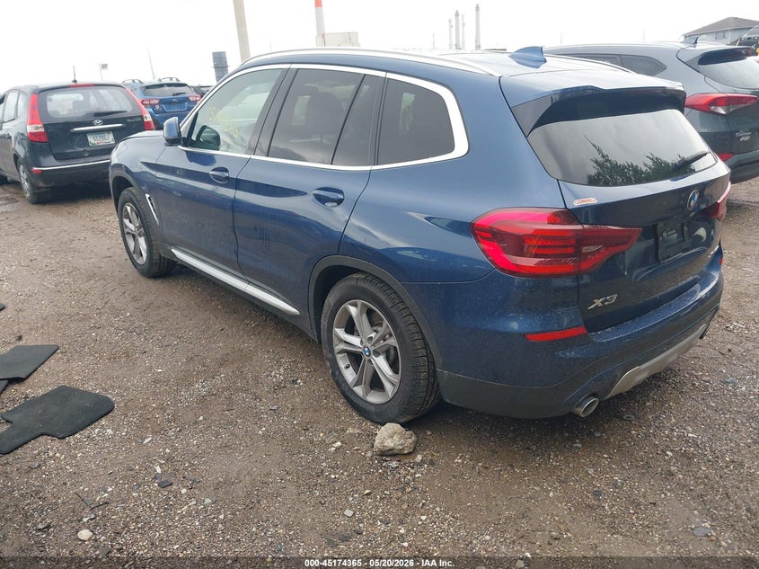 2021 BMW X3 VIN 5UXTY5C02M9E07061 IAAI salvage auction — SIDE, Clear (Indiana), sold $12,525 on 2026-07-22 (photo 3)