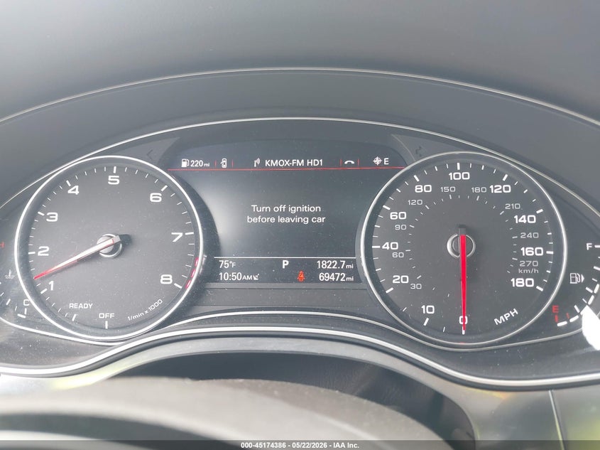 2017 Audi A6 VIN WAUF2AFC8HN127280 IAAI salvage auction — FRONT END, Salvage (Illinois), sold $4,800 on 2026-07-28 (photo 7)