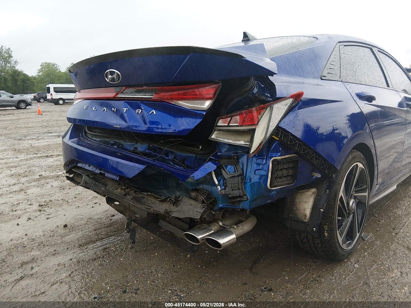 2023 Hyundai Elantra VIN KMHLR4AF3PU534024 IAAI salvage auction — REAR END, Salvage (New Jersey), sold $4,425 on 2026-07-21 (photo 6)