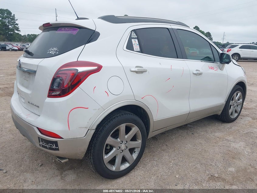 2017 Buick Encore VIN KL4CJBSB6HB015293 IAAI salvage auction — FRONT END, Original (Texas), sold $1,400 on 2026-07-30 (photo 4)