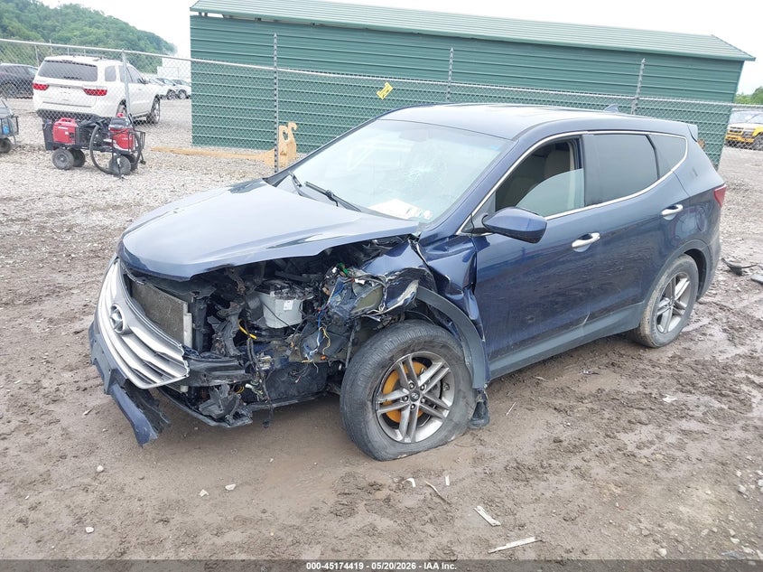2017 Hyundai Santa fe VIN 5XYZTDLB5HG392899 IAAI salvage auction — LEFT FRONT, Salvage Title, sold $1,500 on 2026-07-21 (photo 2)