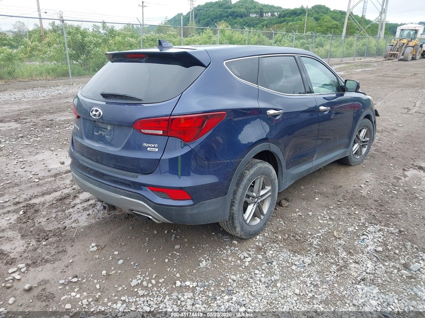 2017 Hyundai Santa fe VIN 5XYZTDLB5HG392899 IAAI salvage auction — LEFT FRONT, Salvage Title, sold $1,500 on 2026-07-21 (photo 4)