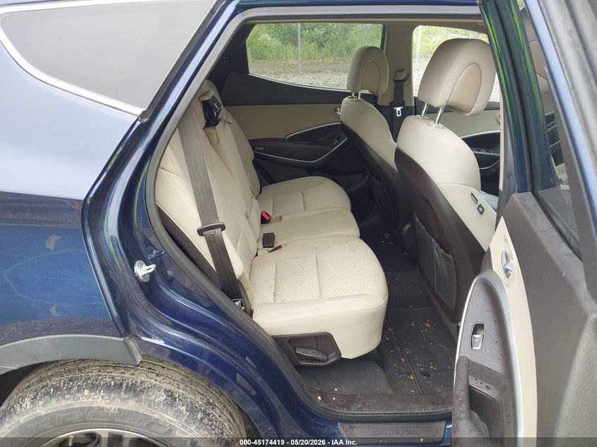 2017 Hyundai Santa fe VIN 5XYZTDLB5HG392899 IAAI salvage auction — LEFT FRONT, Salvage Title, sold $1,500 on 2026-07-21 (photo 8)