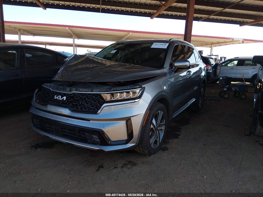 2023 Kia Sorento VIN KNDRHDLG6P5189430 IAAI salvage auction — RIGHT FRONT, Salvage (Arizona), sold $8,500 on 2026-07-07 (photo 2)