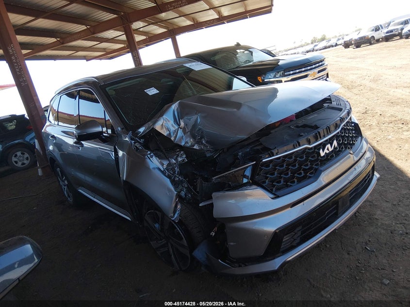 2023 Kia Sorento VIN KNDRHDLG6P5189430 IAAI salvage auction — RIGHT FRONT, Salvage (Arizona), sold $8,500 on 2026-07-07 (photo 6)
