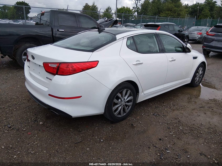2015 Kia Optima VIN 5XXGN4A70FG421310 IAAI salvage auction — NORMAL WEAR, Original (Kentucky), sold $25 on 2026-07-29 (photo 4)
