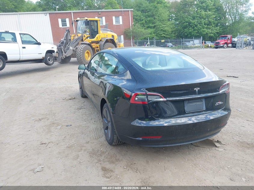 2021 Tesla Model 3 VIN 5YJ3E1EB9MF992807 IAAI salvage auction — LEFT FRONT, Salvage (Massachusetts), sold $9,400 on 2026-07-15 (photo 3)
