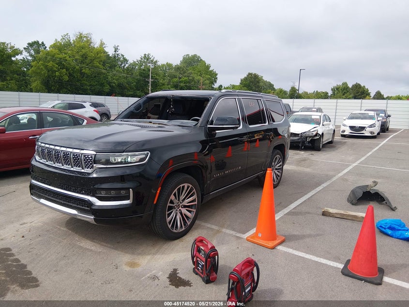 2023 Jeep Grand wagoneer VIN 1C4SJVGP2PS504828 IAAI salvage auction — STORM DAMAGE, Clear (Tennessee), sold $30,250 on 2026-09-21 (photo 2)