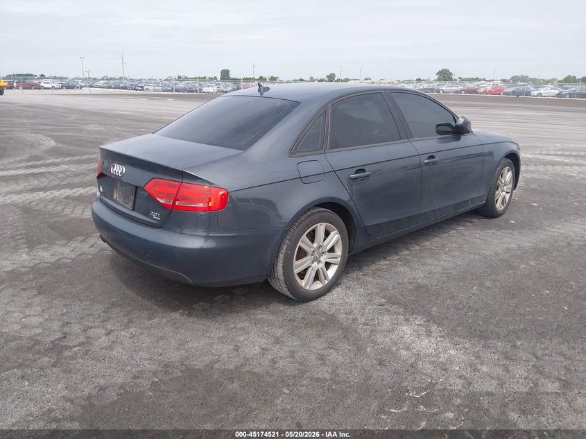 2010 Audi A4 VIN WAUBFAFL0AN030695 IAAI salvage auction — LEFT REAR, Salvage (Illinois), sold $650 on 2026-07-07 (photo 4)