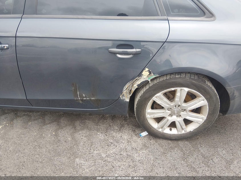 2010 Audi A4 VIN WAUBFAFL0AN030695 IAAI salvage auction — LEFT REAR, Salvage (Illinois), sold $650 on 2026-07-07 (photo 6)