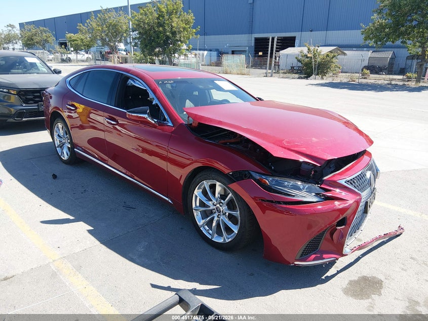 2020 Lexus Ls VIN JTHEYLFF3L5010135 IAAI salvage auction — LEFT FRONT, Salvage Title, sold $17,850 on 2026-08-24 (photo 1)