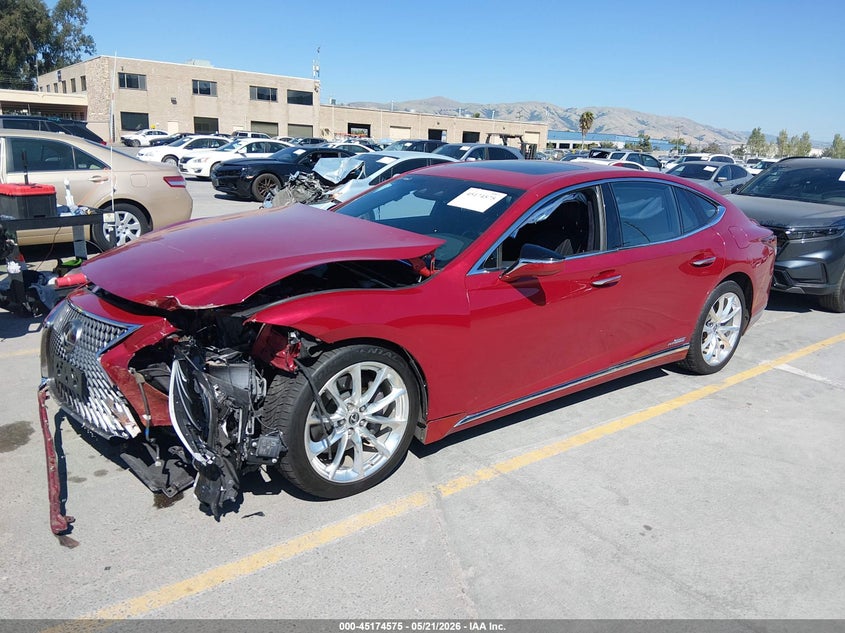 2020 Lexus Ls VIN JTHEYLFF3L5010135 IAAI salvage auction — LEFT FRONT, Salvage Title, sold $17,850 on 2026-08-24 (photo 2)