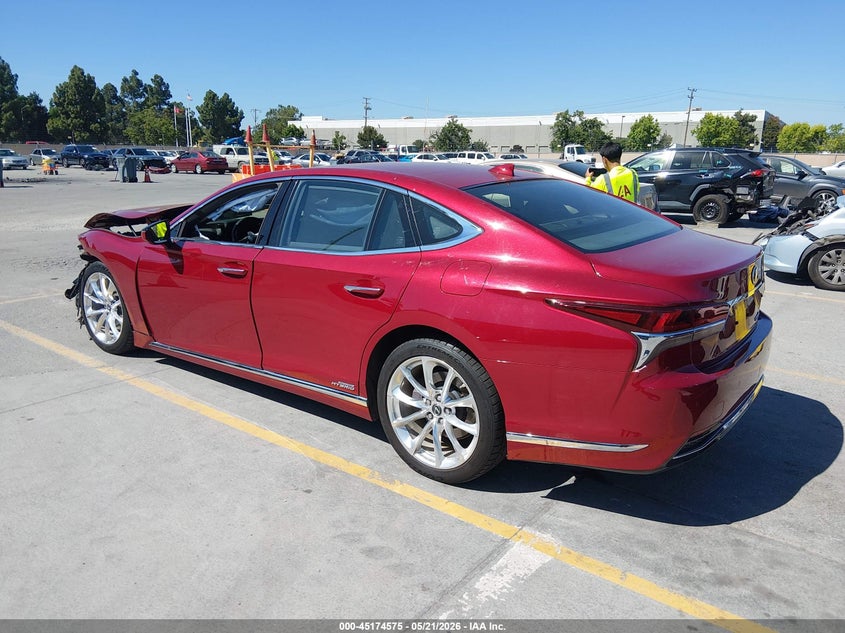 2020 Lexus Ls VIN JTHEYLFF3L5010135 IAAI salvage auction — LEFT FRONT, Salvage Title, sold $17,850 on 2026-08-24 (photo 3)
