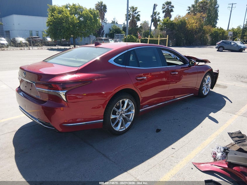 2020 Lexus Ls VIN JTHEYLFF3L5010135 IAAI salvage auction — LEFT FRONT, Salvage Title, sold $17,850 on 2026-08-24 (photo 4)