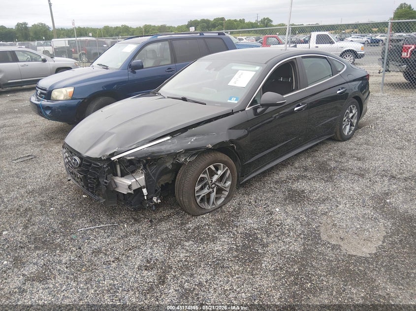 2020 Hyundai Sonata VIN 5NPEF4JA0LH062167 IAAI salvage auction — LEFT FRONT, Salvage - Greater Than 75% (Maryland), sold $2,550 on 2026-07-27 (photo 2)