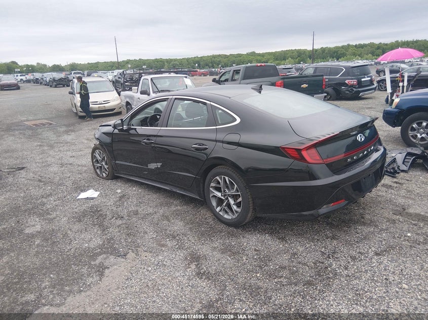 2020 Hyundai Sonata VIN 5NPEF4JA0LH062167 IAAI salvage auction — LEFT FRONT, Salvage - Greater Than 75% (Maryland), sold $2,550 on 2026-07-27 (photo 3)