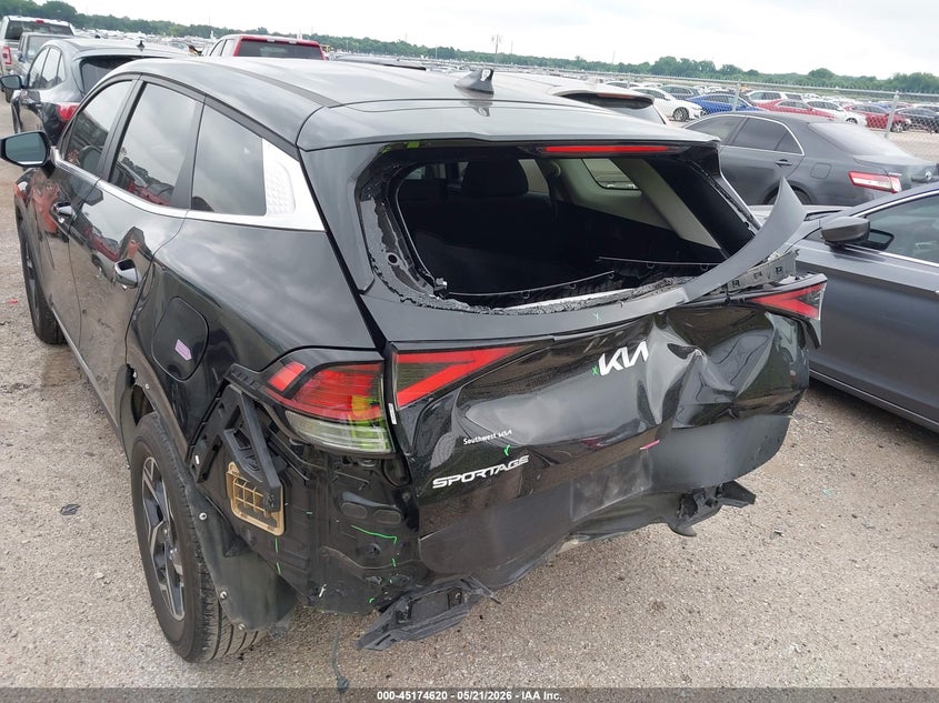 2025 Kia Sportage VIN KNDPU3DF0S7359779 IAAI salvage auction — FRONT & REAR, Salvage (Texas), sold $6,600 on 2026-07-21 (photo 6)