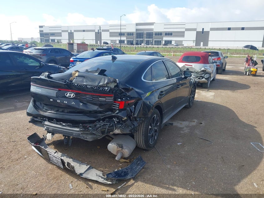 2024 Hyundai Sonata VIN KMHL64JA6RA385223 IAAI salvage auction — REAR END, Salvage (Texas), sold $6,350 on 2026-07-28 (photo 4)