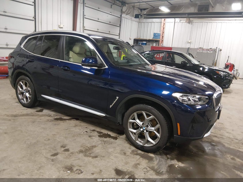 2022 BMW X3 VIN 5UX53DP07N9L26146 IAAI salvage auction — HAIL, Salvage (Iowa), sold $14,100 on 2026-07-07 (photo 1)