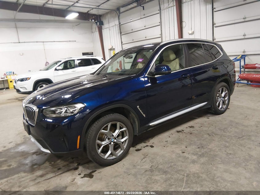 2022 BMW X3 VIN 5UX53DP07N9L26146 IAAI salvage auction — HAIL, Salvage (Iowa), sold $14,100 on 2026-07-07 (photo 2)