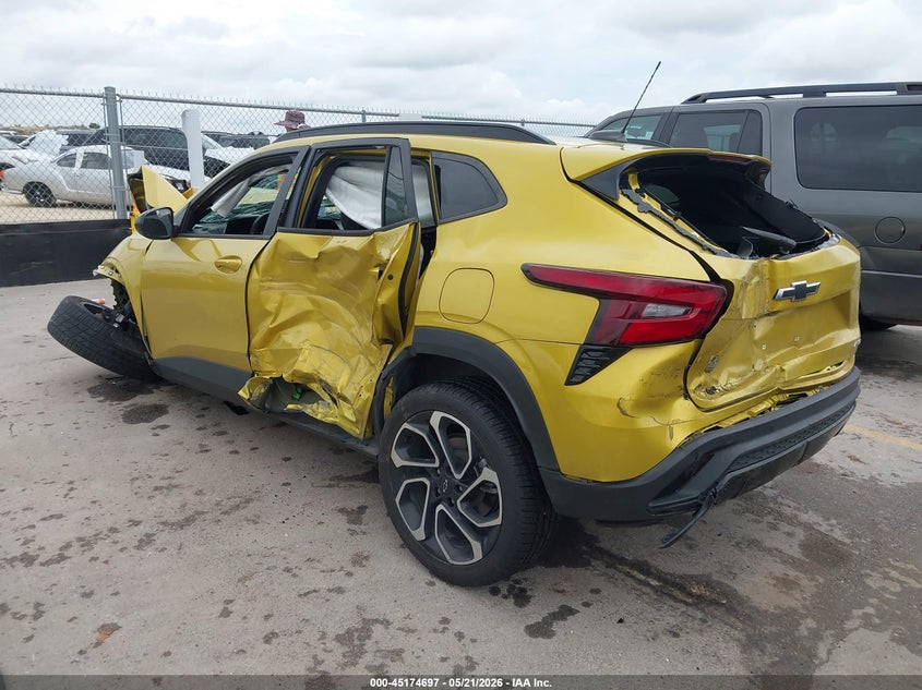 2024 Chevrolet Trax VIN KL77LJE25RC002843 IAAI salvage auction — FRONT & REAR, Salvage (Texas), sold $675 on 2026-07-16 (photo 3)