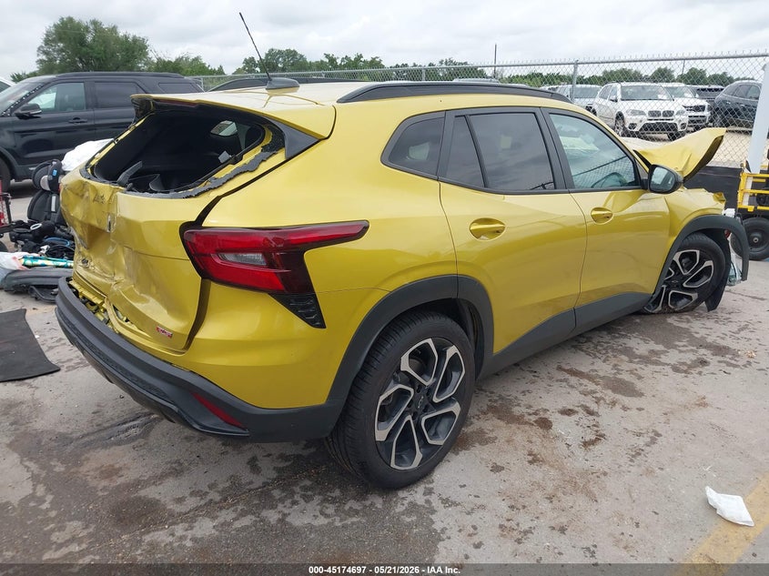 2024 Chevrolet Trax VIN KL77LJE25RC002843 IAAI salvage auction — FRONT & REAR, Salvage (Texas), sold $675 on 2026-07-16 (photo 4)