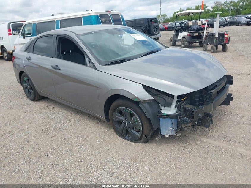 2022 Hyundai Elantra VIN KMHLM4AG2NU310165 IAAI salvage auction — FRONT END, Salvage (Illinois), sold $3,550 on 2026-07-22 (photo 1)