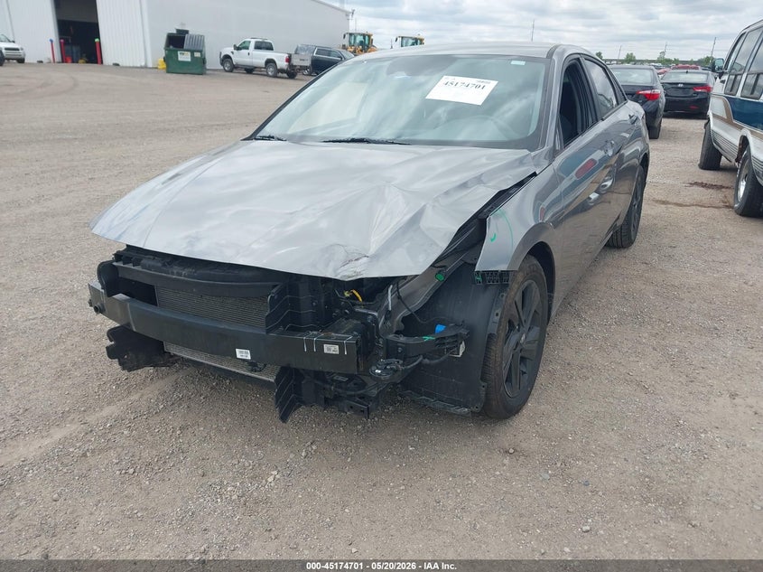 2022 Hyundai Elantra VIN KMHLM4AG2NU310165 IAAI salvage auction — FRONT END, Salvage (Illinois), sold $3,550 on 2026-07-22 (photo 6)