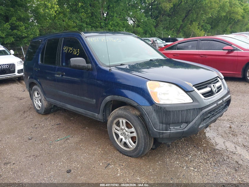 2002 Honda Cr-v VIN SHSRD78802U002360 IAAI salvage auction — NORMAL WEAR, Clear (Indiana), sold $1,275 on 2026-07-29 (photo 1)