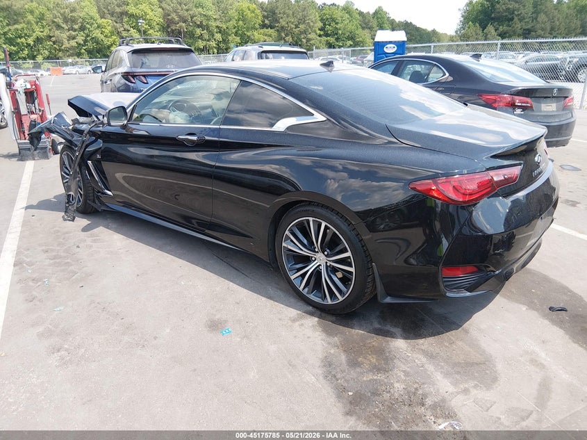 2018 Infiniti Q60 VIN JN1EV7EK2JM342587 IAAI salvage auction — LEFT FRONT, Salvage (North Carolina), sold $1,750 on 2026-07-08 (photo 3)