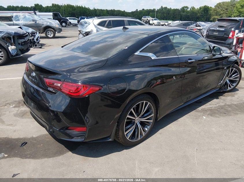 2018 Infiniti Q60 VIN JN1EV7EK2JM342587 IAAI salvage auction — LEFT FRONT, Salvage (North Carolina), sold $1,750 on 2026-07-08 (photo 4)