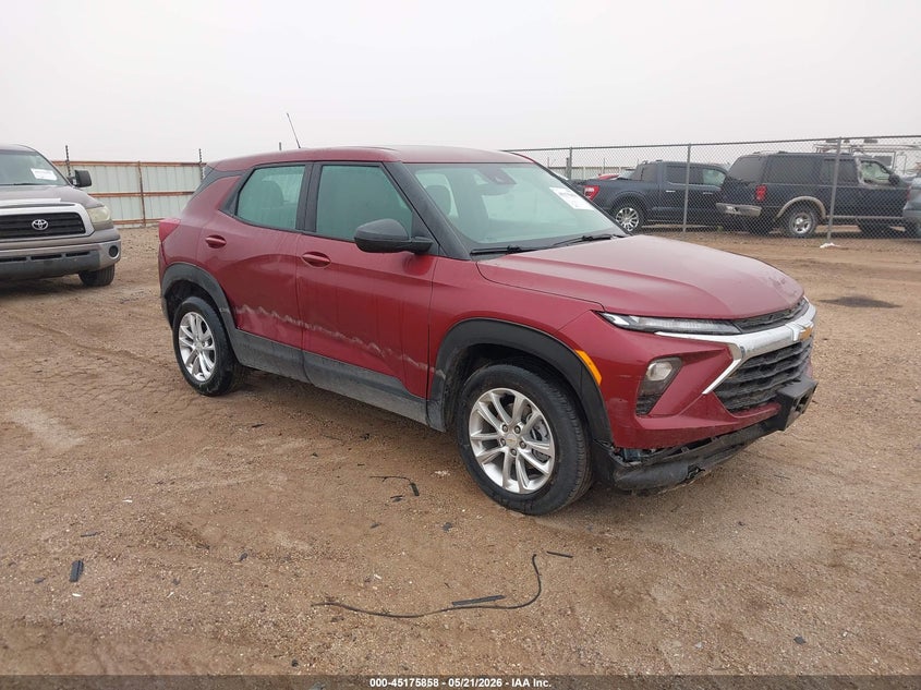 2025 Chevrolet Trailblazer VIN KL79MMSL6SB102305 IAAI salvage auction — ALL OVER, Salvage (Texas), sold $6,500 on 2026-07-20 (photo 1)