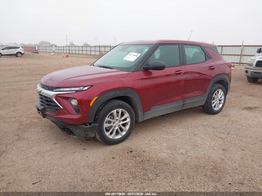 2025 Chevrolet Trailblazer VIN KL79MMSL6SB102305 IAAI salvage auction — ALL OVER, Salvage (Texas), sold $6,500 on 2026-07-20 (photo 2)