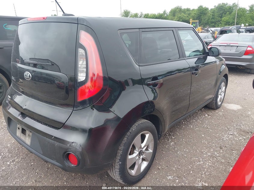 2017 Kia Soul VIN KNDJN2A29H7421834 IAAI salvage auction — HAIL, Clear (Missouri), sold $2,075 on 2026-07-06 (photo 4)