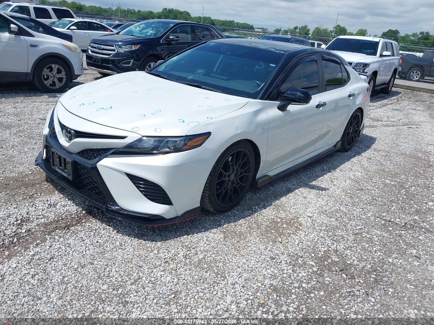 2021 Toyota Camry VIN 4T1KZ1AK2MU055340 IAAI salvage auction — HAIL, Salvage Title, sold $11,400 on 2026-07-27 (photo 2)