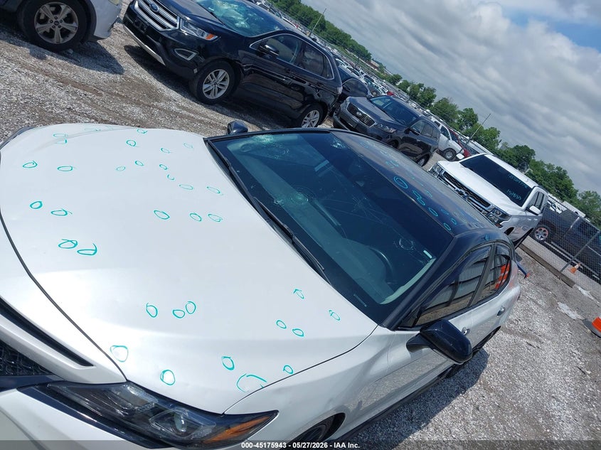 2021 Toyota Camry VIN 4T1KZ1AK2MU055340 IAAI salvage auction — HAIL, Salvage Title, sold $11,400 on 2026-07-27 (photo 6)