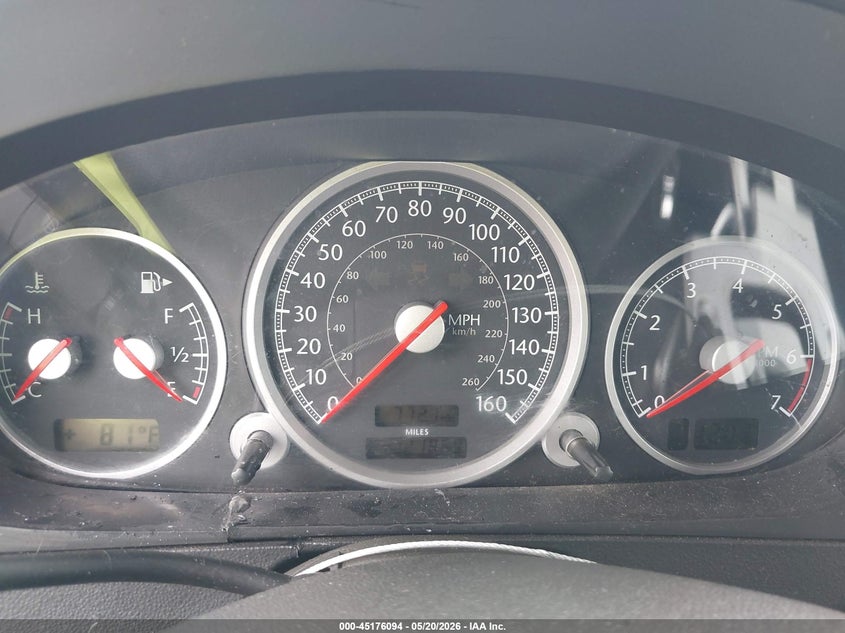 2005 Chrysler Crossfire VIN 1C3AN65L25X040031 IAAI salvage auction — MECHANICAL, Salvage (Texas), sold $425 on 2026-07-09 (photo 7)
