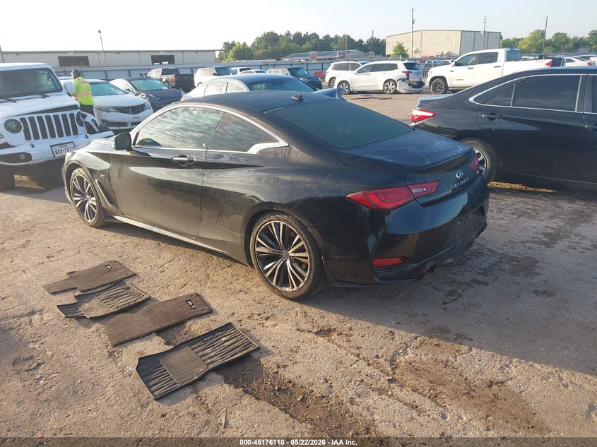 2017 Infiniti Q60 VIN JN1CV7EK7HM111198 IAAI salvage auction — RIGHT SIDE, Original (Texas), sold $3,300 on 2026-07-22 (photo 3)